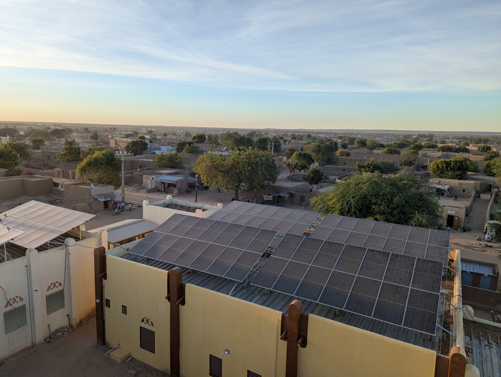 Solar panels installed by MSF at Niafounké Hospital in northern Mali