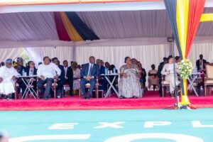 Togolese and Ugandan delegations at the event