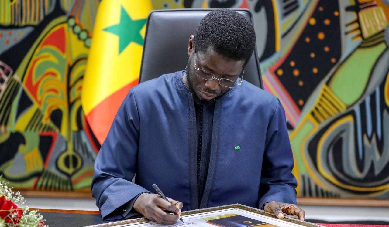 President Bassirou Diomaye appoints Brigadier General Pape Cissé President Bassirou Diomaye signing a decree
