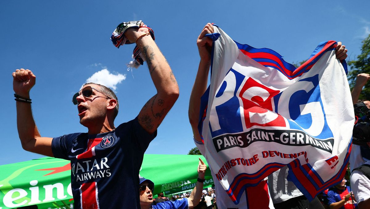 Greater Paris map showing locations for watching the Champions League final