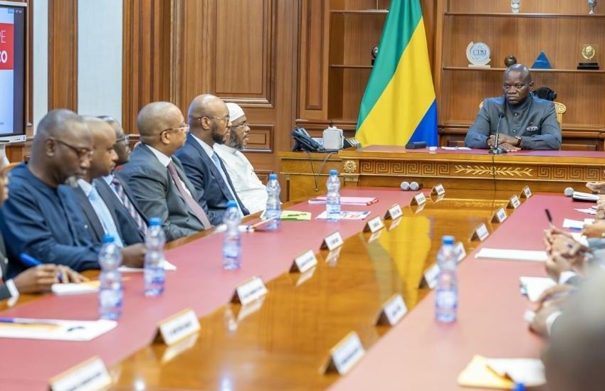 President Oligui Nguema meeting with SONOCO delegation