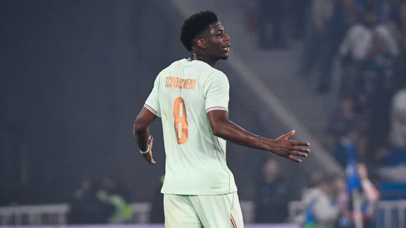 Aurélien Tchouaméni in Real Madrid kit