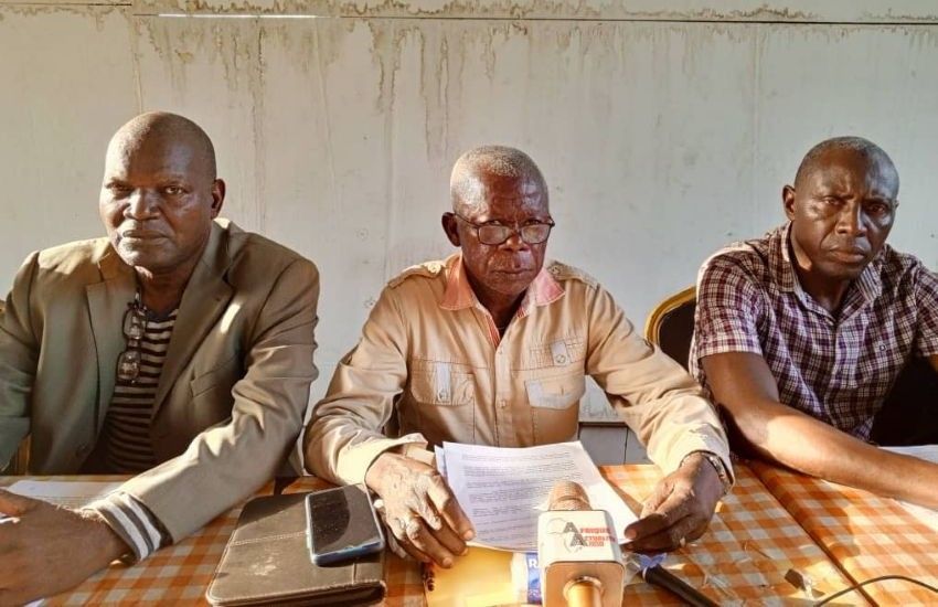 Gabonese retirees and elderly citizens gathered at an event