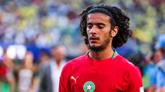 Ayyoub Bouaddi in action