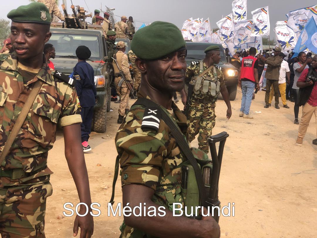 Two Burundian soldiers securing a Congolese convoy in South Kivu, September 2025