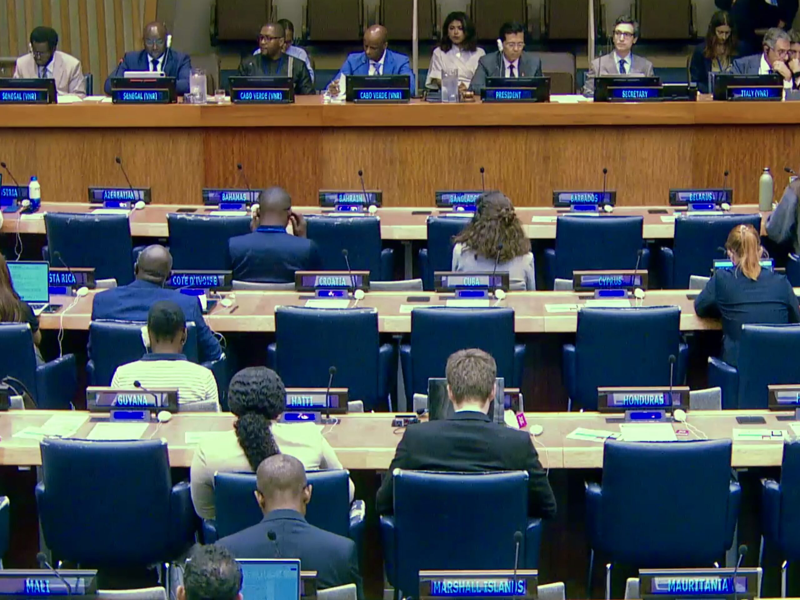 Senegal's delegation at UN sustainable development forum