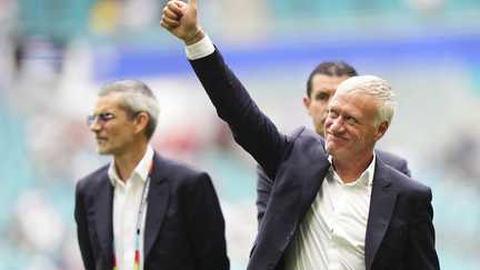 Didier Deschamps during France vs England, July 18, 2026, in the World Cup third-place playoff in Miami.