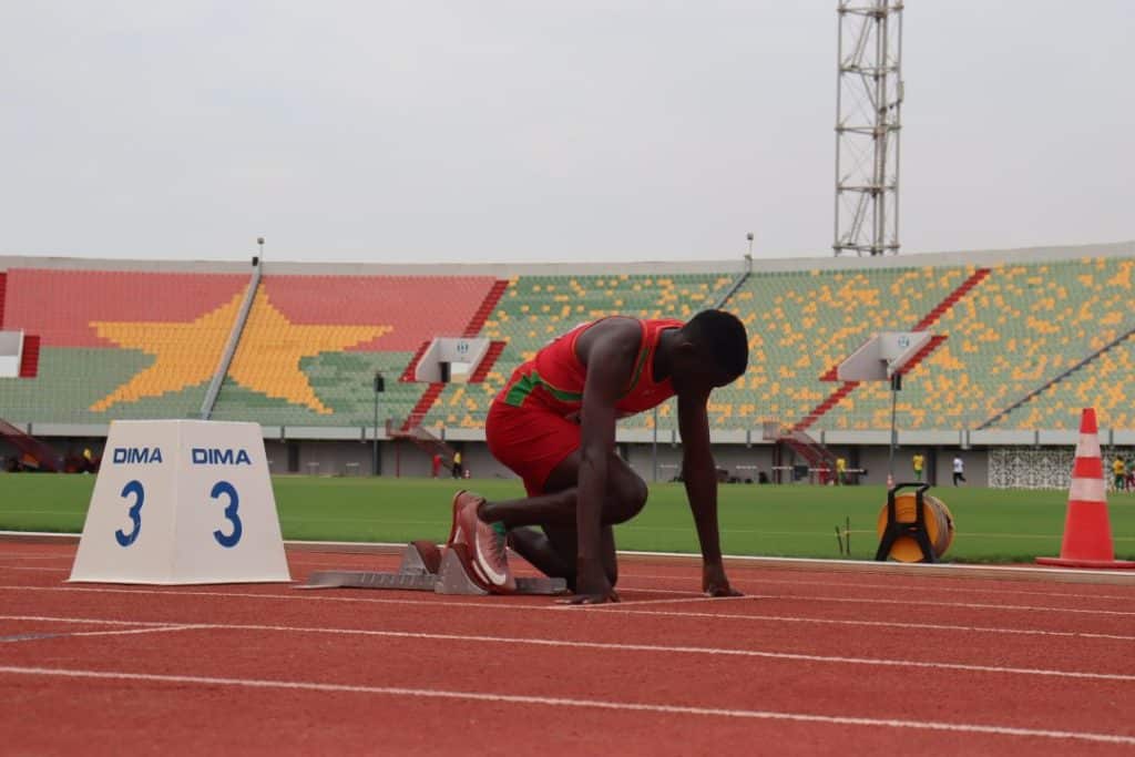 Burkinabè athletes celebrate their victories at the Five Nations Championships