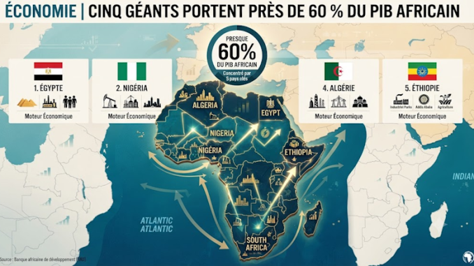 African GDP distribution