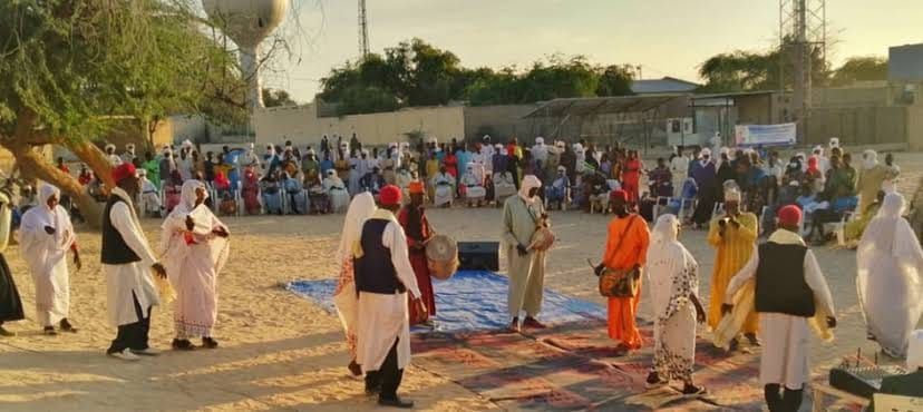 bride and groom at a N'Djamena wedding
