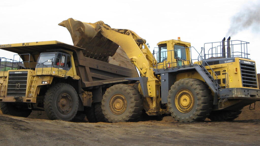 Manganese mining operation in Moanda operated by Compagnie minière de l'Ogooué (COMILOG), a subsidiary of French group Eramet
