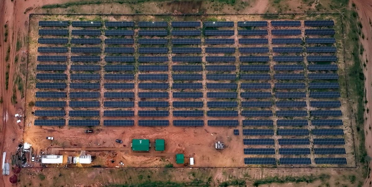A solar power plant in Adré, Tchad