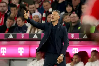 RB Leipzig player in action against Bayern Munich